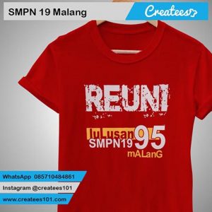 Kaos Reuni SMPN 19 Malang