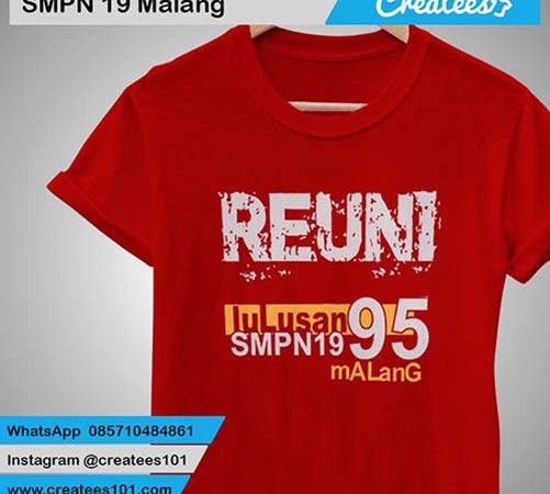 Kaos Reuni SMPN 19 Malang
